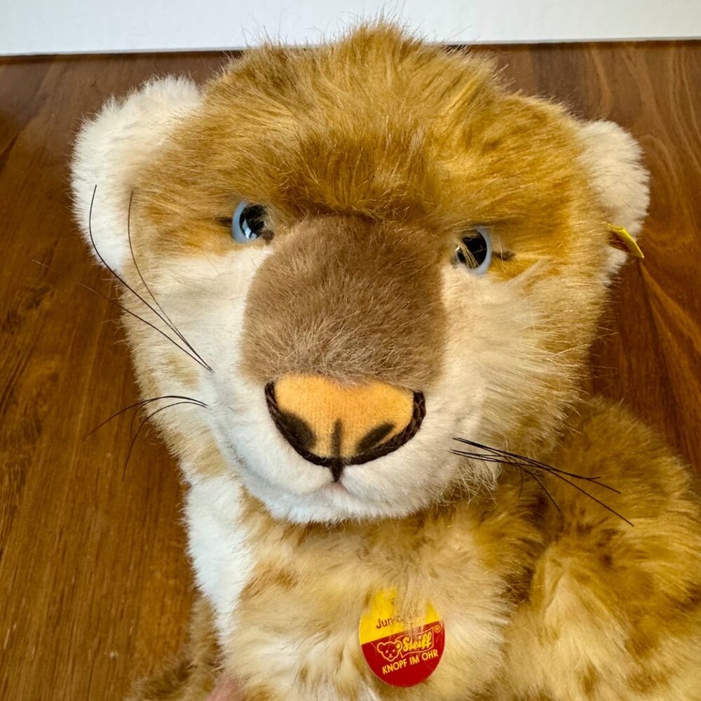 STEIFF Vintage Plush Lion Toy 2897/30 NEW Stuffed Animal NWT Collectible German - Picture 2 of 8